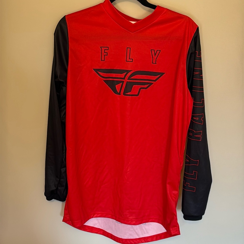 Fly Racing Red long sleeve tshirt Men’s